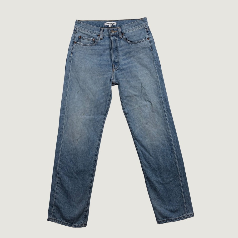 Elizabeth and James Straight Leg Jeans Womens High Rise Denim 25 Blue Minimalist